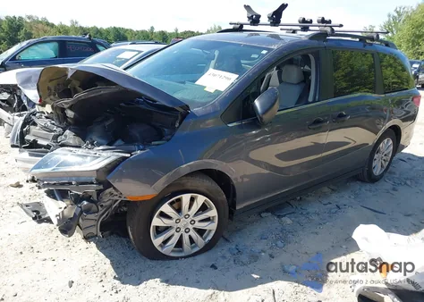 2020 Honda Odyssey Lx из США, поврежденный, VIN 5FNRL6H26LB001361